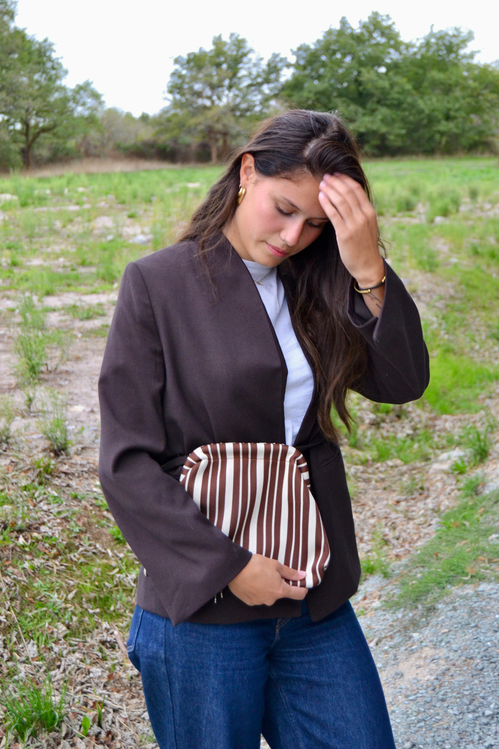 Sac bandoulière rayés